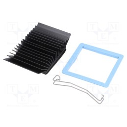 1 pcs x Advanced Thermal Solutions - ATS-51450K-C1-R0 - Heatsink: extruded, grilled, BGA, black, L: 45mm, W: 45mm, H: 14.5mm