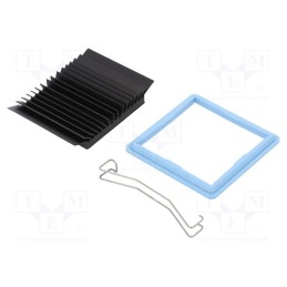 1 pcs x Advanced Thermal Solutions - ATS-51450D-C1-R0 - Heatsink: extruded, grilled, BGA, black, L: 45mm, W: 45mm, H: 9.5mm