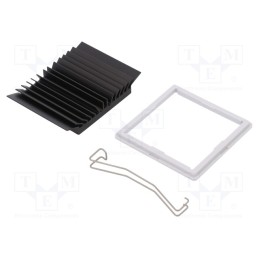 1 pcs x Advanced Thermal Solutions - ATS-51425D-C1-R0 - Heatsink: extruded, grilled, BGA, black, L: 42.5mm, W: 42.5mm