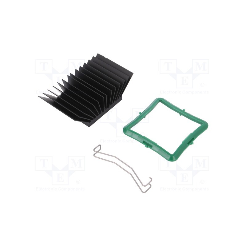 1 pcs x Advanced Thermal Solutions - ATS-51400R-C1-R0 - Heatsink: extruded, grilled, BGA, black, L: 40mm, W: 40mm, H: 19.5mm