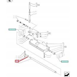 Spacer sleeve new holland case 5116246 cnh