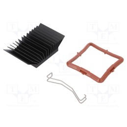 1 pcs x Advanced Thermal Solutions - ATS-51375K-C1-R0 - Heatsink: extruded, grilled, BGA, black, L: 37.5mm, W: 37.5mm