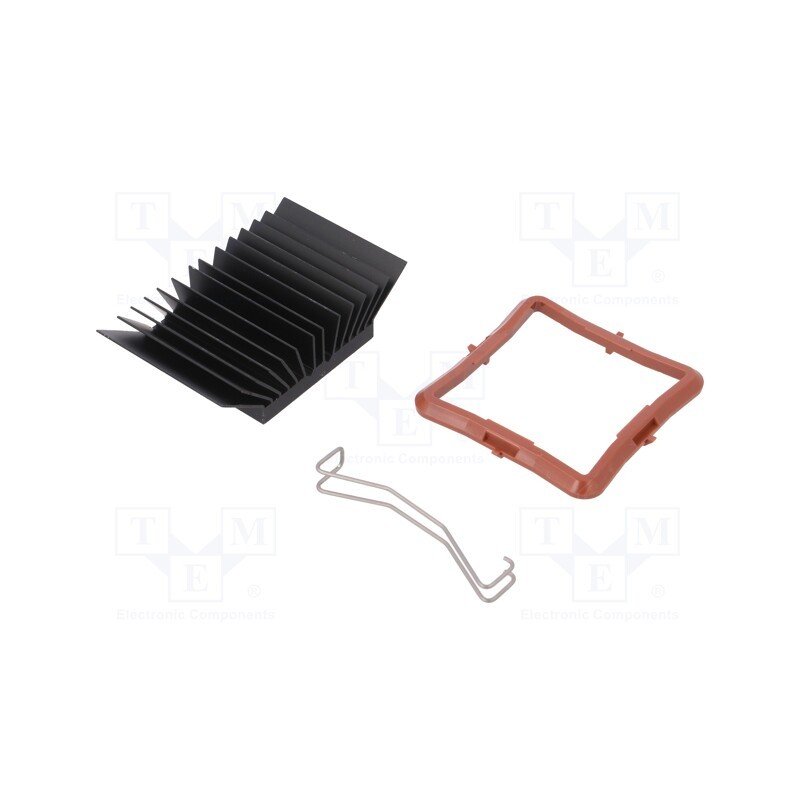 1 pcs x Advanced Thermal Solutions - ATS-51375K-C1-R0 - Heatsink: extruded, grilled, BGA, black, L: 37.5mm, W: 37.5mm