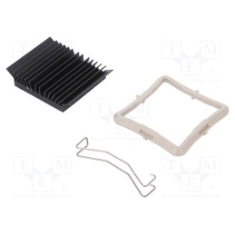 1 pcs x Advanced Thermal Solutions - ATS-51350D-C1-R0 - Heatsink: extruded, grilled, BGA, black, L: 35mm, W: 35mm, H: 9.5mm