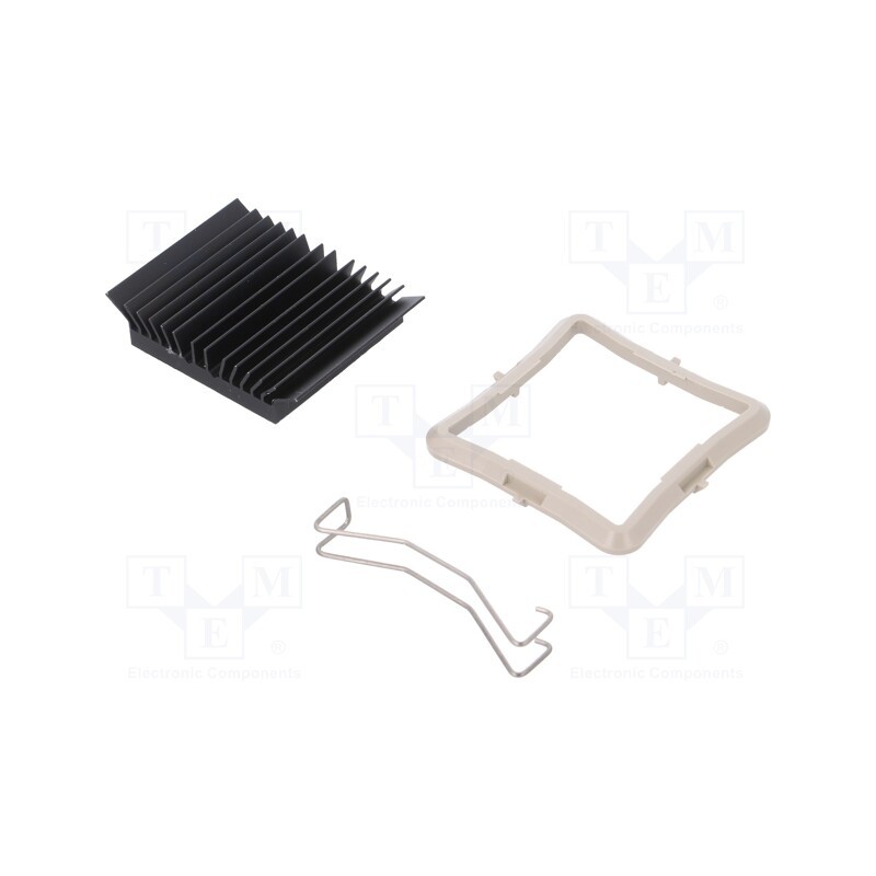 1 pcs x Advanced Thermal Solutions - ATS-51350D-C1-R0 - Heatsink: extruded, grilled, BGA, black, L: 35mm, W: 35mm, H: 9.5mm
