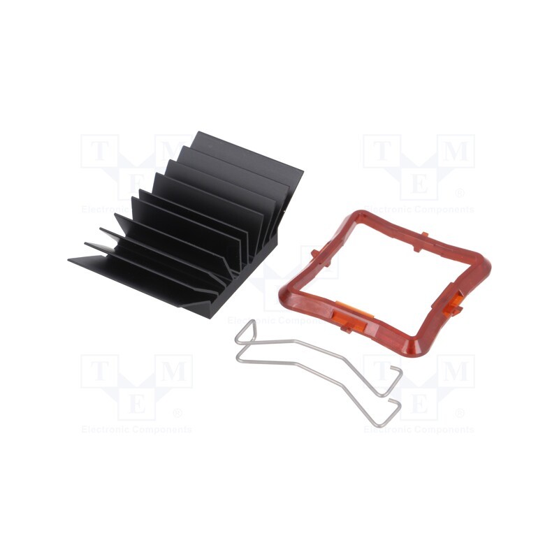 1 pcs x Advanced Thermal Solutions - ATS-51330K-C1-R0 - Heatsink: extruded, grilled, BGA, black, L: 33mm, W: 33mm, H: 14.5mm
