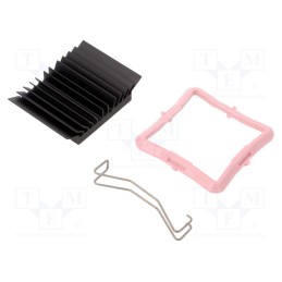 1 pcs x Advanced Thermal Solutions - ATS-51330D-C1-R0 - Heatsink: extruded, grilled, BGA, black, L: 33mm, W: 33mm, H: 9.5mm