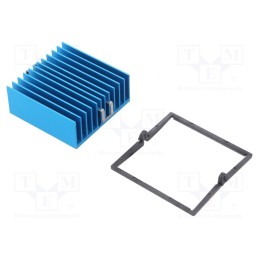 1 pcs x Advanced Thermal Solutions - ATS-X53425P-C1-R0 - Heatsink: extruded, grilled, BGA, blue, L: 42.5mm, W: 42.5mm, 3°C/W