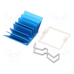 1 pcs x Advanced Thermal Solutions - ATS-X50210G-C1-R0 - Heatsink: extruded, grilled, BGA, blue, L: 21mm, W: 21mm, H: 12.5mm