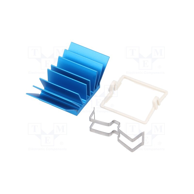 1 pcs x Advanced Thermal Solutions - ATS-X50210G-C1-R0 - Heatsink: extruded, grilled, BGA, blue, L: 21mm, W: 21mm, H: 12.5mm