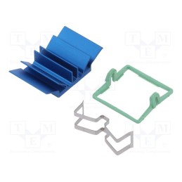 1 pcs x Advanced Thermal Solutions - ATS-X50190B-C1-R0 - Heatsink: extruded, grilled, BGA, blue, L: 19mm, W: 19mm, H: 7.5mm
