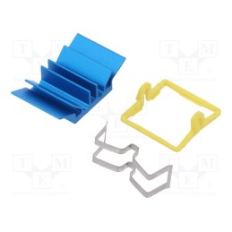 1 pcs x Advanced Thermal Solutions - ATS-X50170B-C1-R0 - Heatsink: extruded, grilled, BGA, blue, L: 17mm, W: 17mm, H: 7.5mm