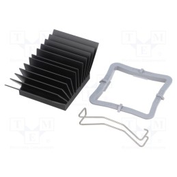 1 pcs x Advanced Thermal Solutions - ATS-51325R-C1-R0 - Heatsink: extruded, grilled, BGA, black, L: 32.5mm, W: 32.5mm