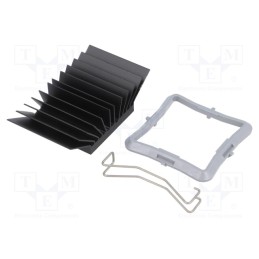 1 pcs x Advanced Thermal Solutions - ATS-51325K-C1-R0 - Heatsink: extruded, grilled, BGA, black, L: 32.5mm, W: 32.5mm