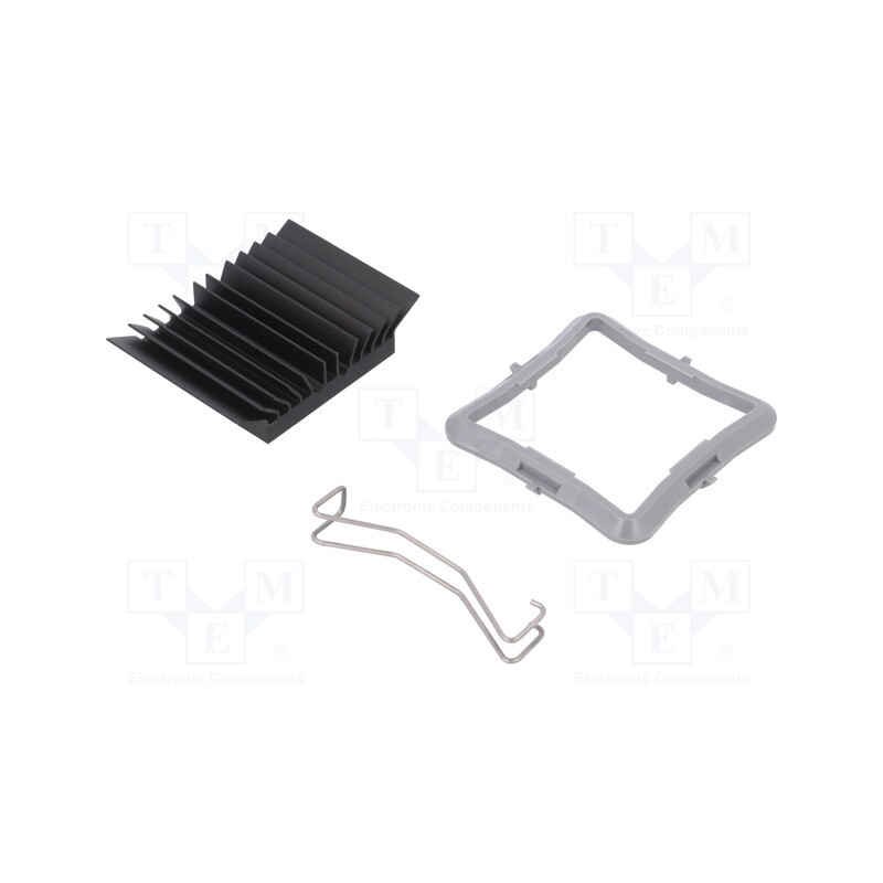 1 pcs x Advanced Thermal Solutions - ATS-51325D-C1-R0 - Heatsink: extruded, grilled, BGA, black, L: 32.5mm, W: 32.5mm, 6°C/W