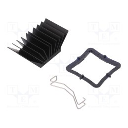 1 pcs x Advanced Thermal Solutions - ATS-51310R-C1-R0 - Heatsink: extruded, grilled, BGA, black, L: 31mm, W: 31mm, H: 19.5mm
