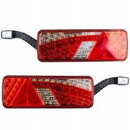 Combination rear marker lamps for a tow truck semi-trailer