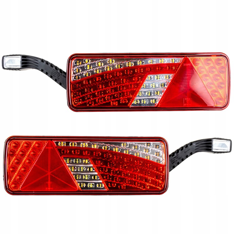 Combination rear marker lamps for a tow truck semi-trailer