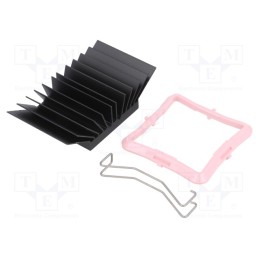 1 pcs x Advanced Thermal Solutions - ATS-51300K-C1-R0 - Heatsink: extruded, grilled, BGA, black, L: 30mm, W: 30mm, H: 14.5mm