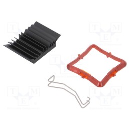 1 pcs x Advanced Thermal Solutions - ATS-51300D-C1-R0 - Heatsink: extruded, grilled, BGA, black, L: 30mm, W: 30mm, H: 9.5mm