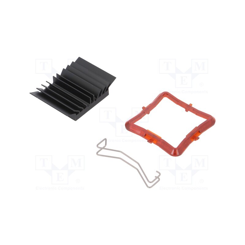 1 pcs x Advanced Thermal Solutions - ATS-51300D-C1-R0 - Heatsink: extruded, grilled, BGA, black, L: 30mm, W: 30mm, H: 9.5mm