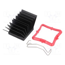 1 pcs x Advanced Thermal Solutions - ATS-51270R-C1-R0 - Heatsink: extruded, grilled, BGA, black, L: 27mm, W: 27mm, H: 19.5mm
