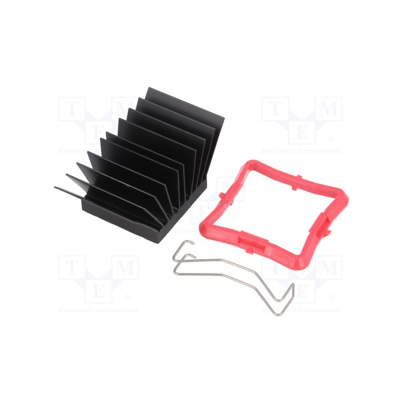 1 pcs x Advanced Thermal Solutions - ATS-51270R-C1-R0 - Heatsink: extruded, grilled, BGA, black, L: 27mm, W: 27mm, H: 19.5mm
