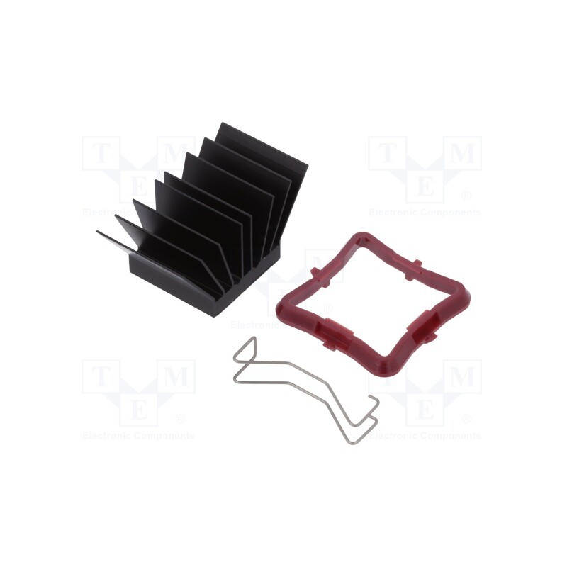 1 pcs x Advanced Thermal Solutions - ATS-51230R-C1-R0 - Heatsink: extruded, grilled, BGA, black, L: 23mm, W: 23mm, H: 19.5mm