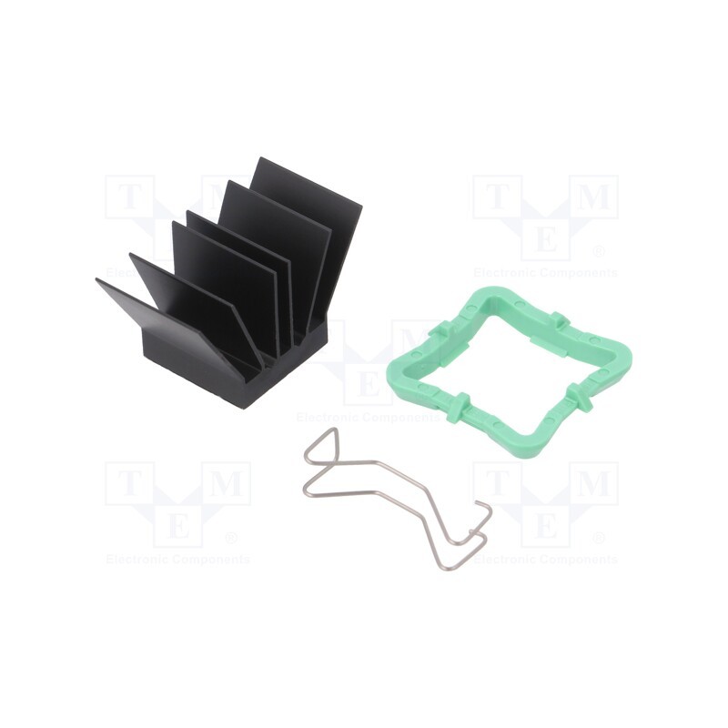 1 pcs x Advanced Thermal Solutions - ATS-51190R-C1-R0 - Heatsink: extruded, grilled, BGA, black, L: 19mm, W: 19mm, H: 19.5mm
