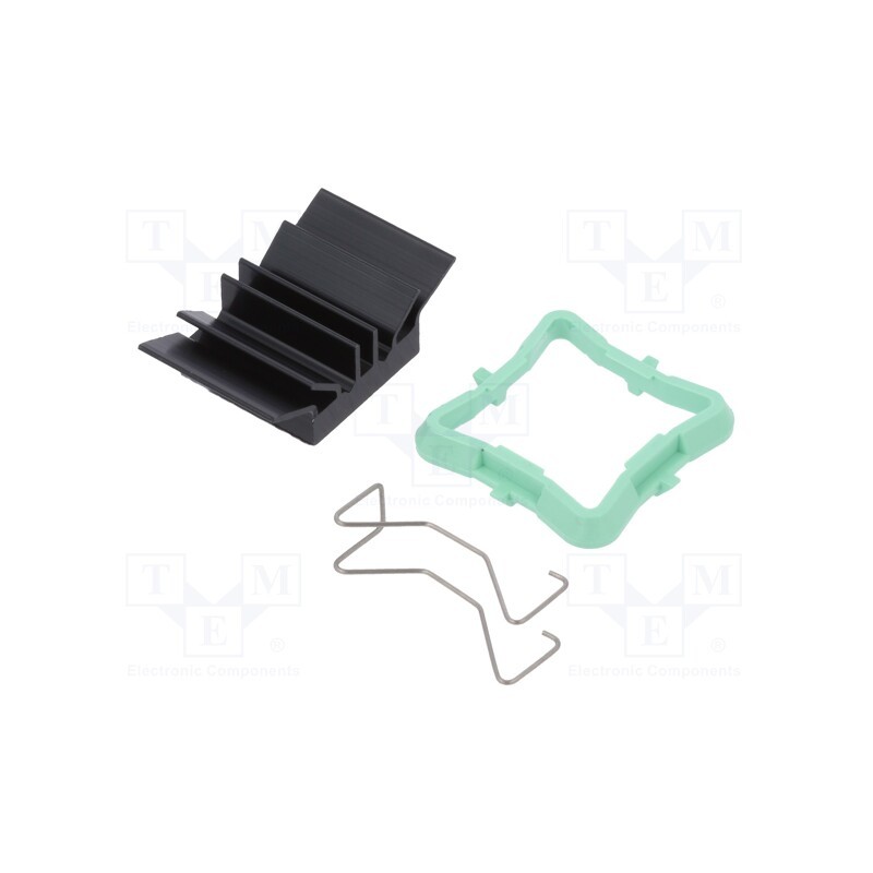 1 pcs x Advanced Thermal Solutions - ATS-51190D-C1-R0 - Heatsink: extruded, grilled, BGA, black, L: 19mm, W: 19mm, H: 9.5mm