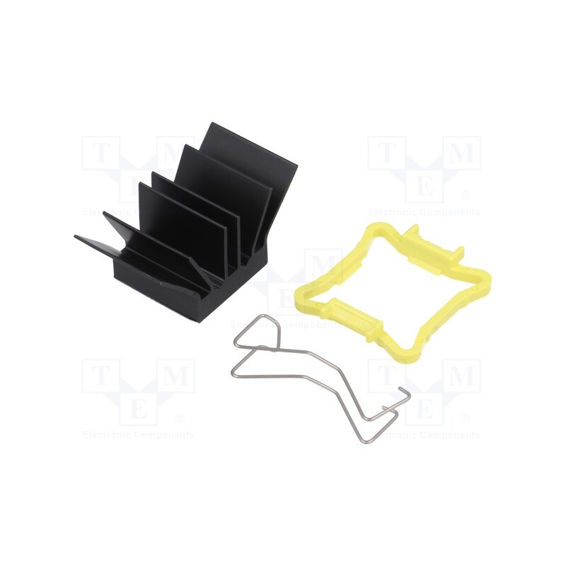 1 pcs x Advanced Thermal Solutions - ATS-51170K-C1-R0 - Heatsink: extruded, grilled, BGA, black, L: 17mm, W: 17mm, H: 14.5mm