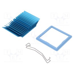 1 pcs x Advanced Thermal Solutions - ATS-50450G-C1-R0 - Heatsink: extruded, grilled, BGA, blue, L: 45mm, W: 45mm, H: 12.5mm