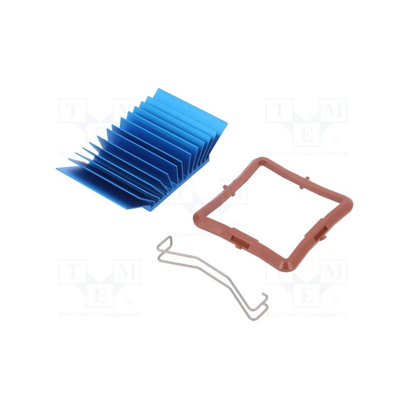 1 pcs x Advanced Thermal Solutions - ATS-50375G-C1-R0 - Heatsink: extruded, grilled, BGA, blue, L: 37.5mm, W: 37.5mm, 2.8°C/W