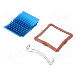 1 pcs x Advanced Thermal Solutions - ATS-50375B-C1-R0 - Heatsink: extruded, grilled, BGA, blue, L: 37.5mm, W: 37.5mm, H: 7.5mm
