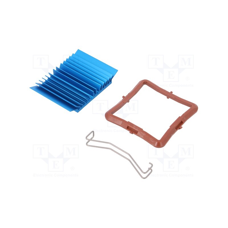 1 pcs x Advanced Thermal Solutions - ATS-50375B-C1-R0 - Heatsink: extruded, grilled, BGA, blue, L: 37.5mm, W: 37.5mm, H: 7.5mm