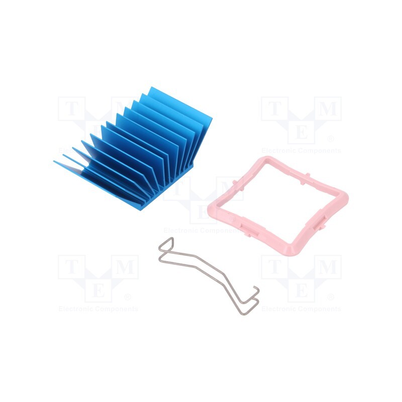 1 pcs x Advanced Thermal Solutions - ATS-50330P-C1-R0 - Heatsink: extruded, grilled, BGA, blue, L: 33mm, W: 33mm, H: 17.5mm