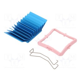 1 pcs x Advanced Thermal Solutions - ATS-50330G-C1-R0 - Heatsink: extruded, grilled, BGA, blue, L: 33mm, W: 33mm, H: 12.5mm