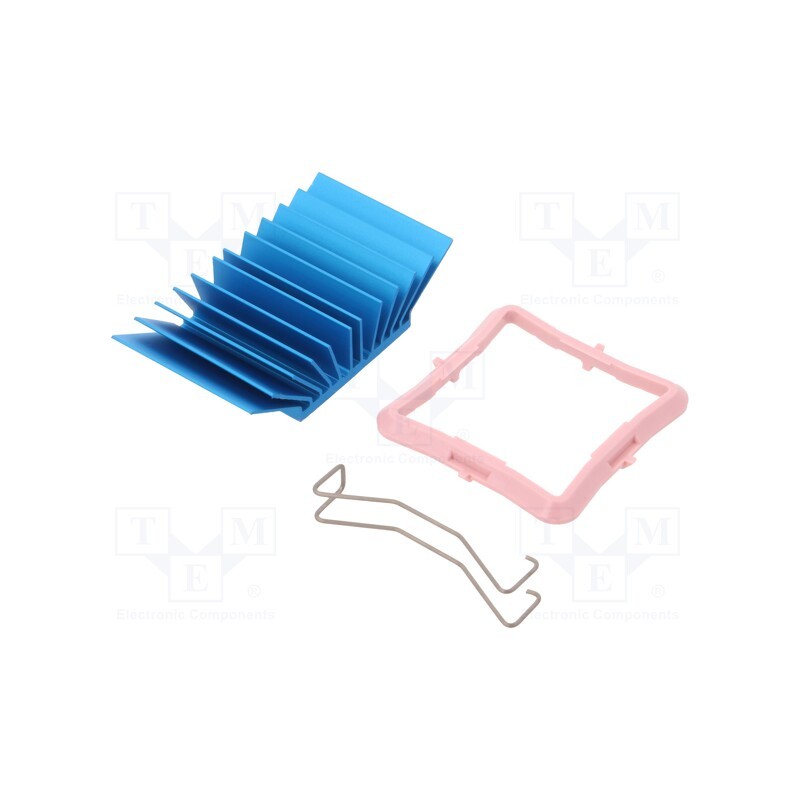 1 pcs x Advanced Thermal Solutions - ATS-50330G-C1-R0 - Heatsink: extruded, grilled, BGA, blue, L: 33mm, W: 33mm, H: 12.5mm