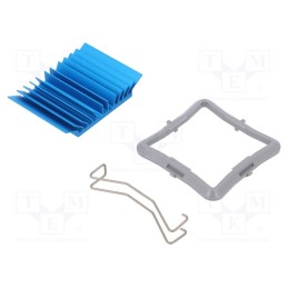1 pcs x Advanced Thermal Solutions - ATS-50325B-C1-R0 - Heatsink: extruded, grilled, BGA, blue, L: 32.5mm, W: 32.5mm, H: 7.5mm