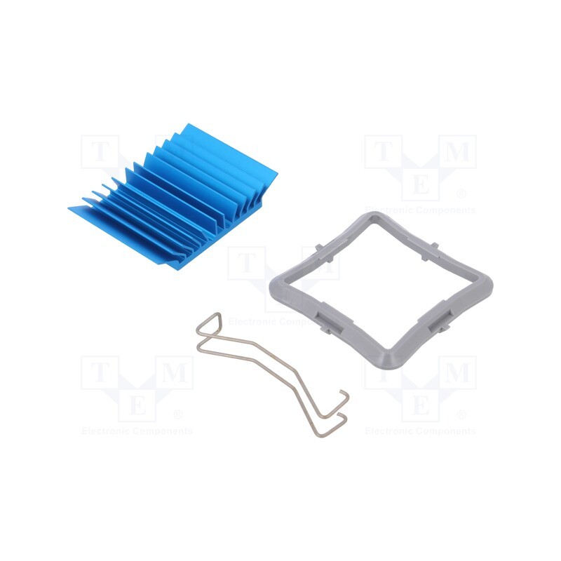 1 pcs x Advanced Thermal Solutions - ATS-50325B-C1-R0 - Heatsink: extruded, grilled, BGA, blue, L: 32.5mm, W: 32.5mm, H: 7.5mm