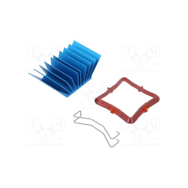 1 pcs x Advanced Thermal Solutions - ATS-50300P-C1-R0 - Heatsink: extruded, grilled, BGA, blue, L: 30mm, W: 30mm, H: 17.5mm