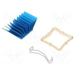 1 pcs x Advanced Thermal Solutions - ATS-50290P-C1-R0 - Heatsink: extruded, grilled, BGA, blue, L: 29mm, W: 29mm, H: 17.5mm
