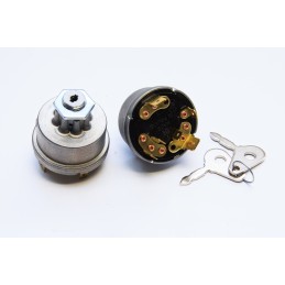 Ignition switch with key mf3 mf4 case jcb 1874120m93