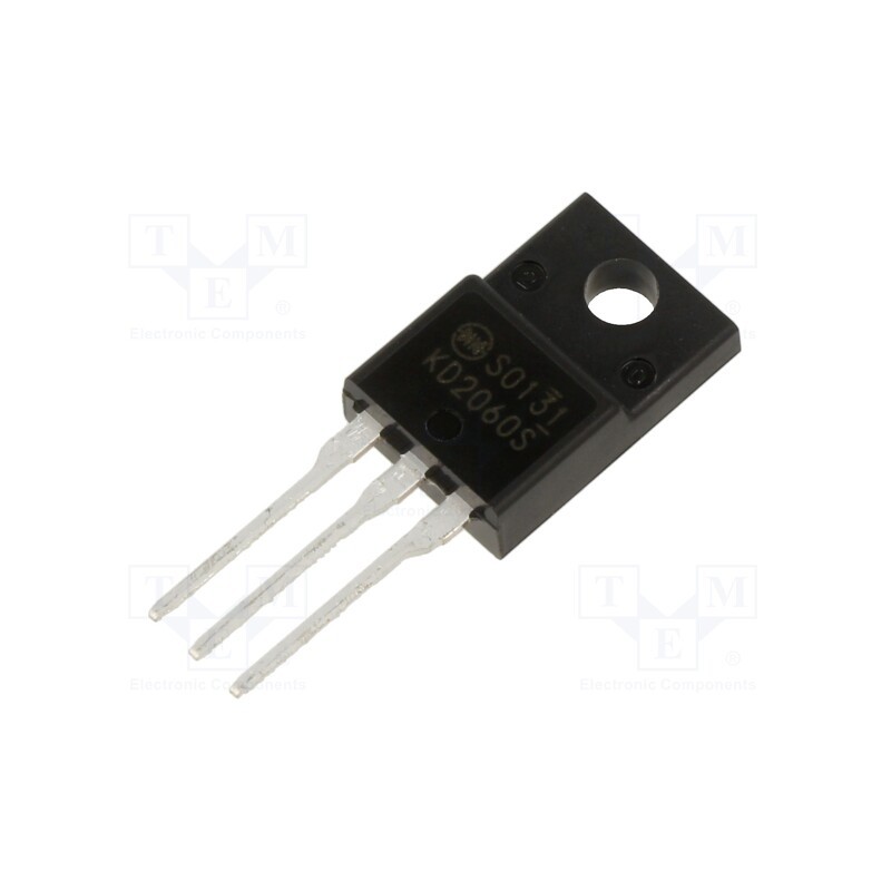1 pcs x SHINDENGEN - KD20SF60S-5600 - Triac, 600V, 20A, FTO-220AG (5012), Igt: 30mA, Ifsm: 200A