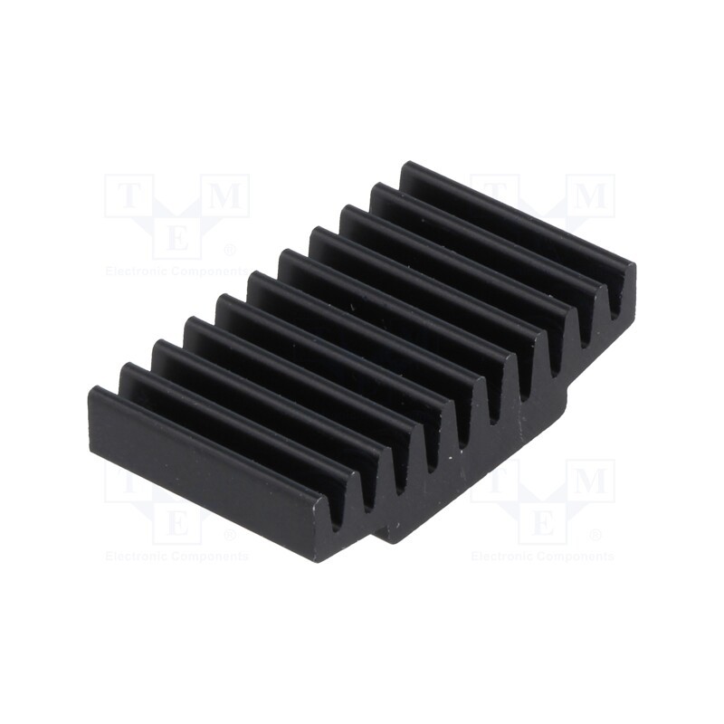 1 pcs x FISCHER ELEKTRONIK - ICKSMDC17SA - Heatsink: extruded, black, L: 17mm, W: 30mm, H: 7.5mm, 17K/W, anodized
