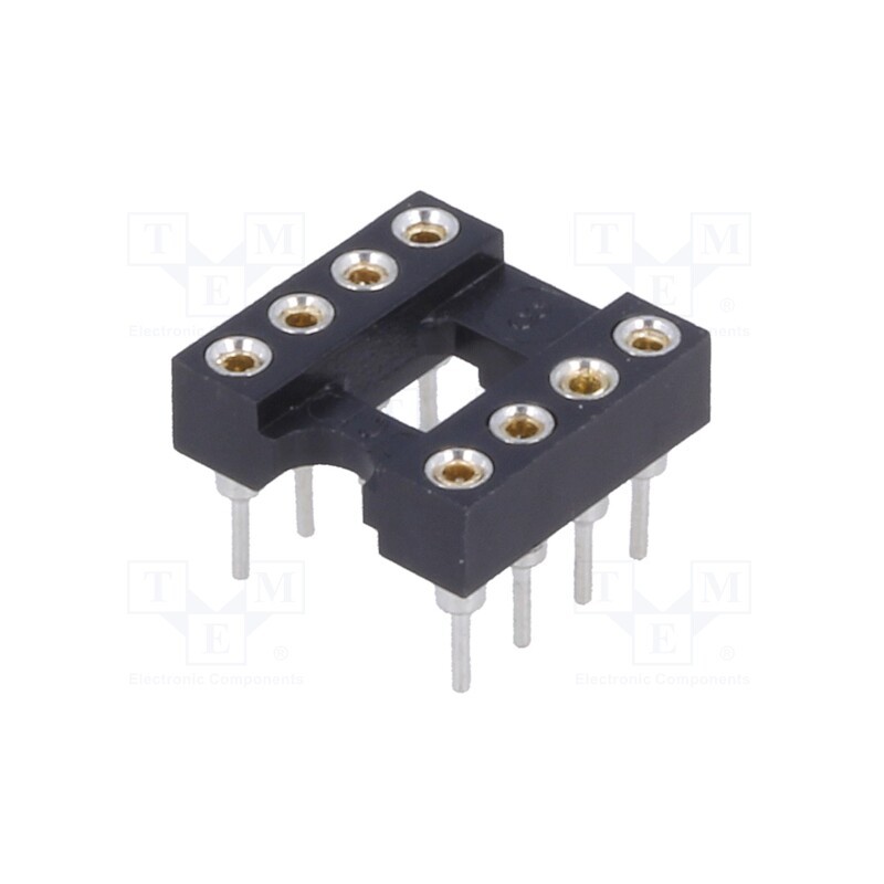10 pcs x CONNFLY - DS1001-01-08BT1NSF6S - Socket: integrated circuits, DIP8, Pitch: 2.54mm, precision, THT