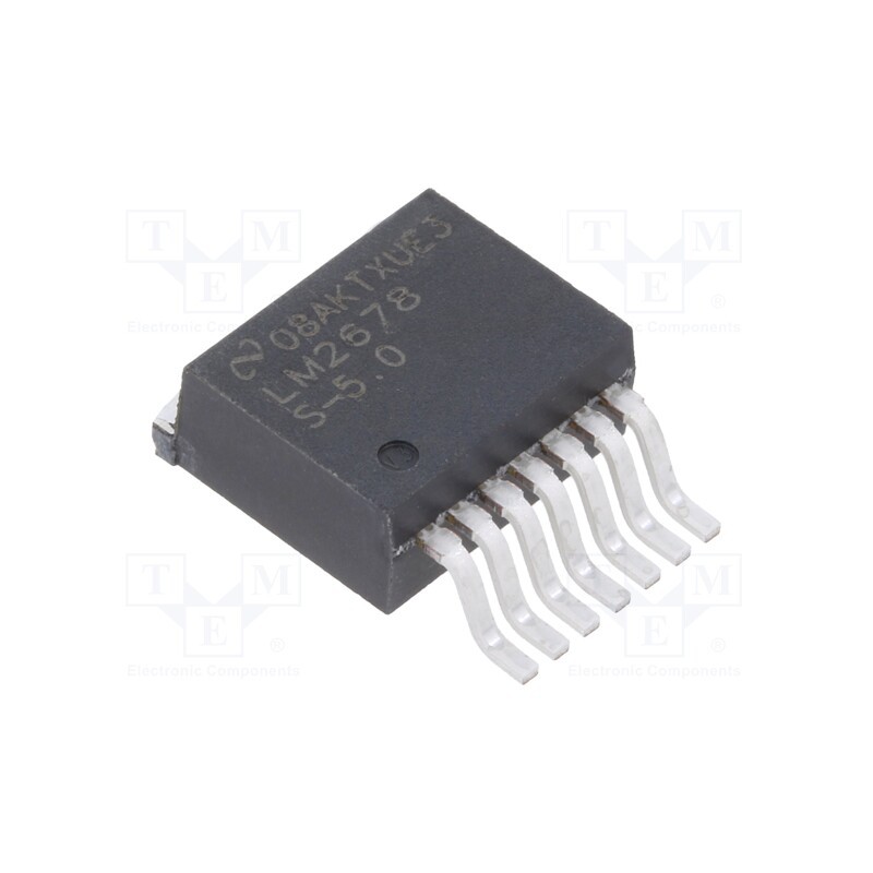 1 pcs x TEXAS INSTRUMENTS - LM2678S-5.0/NOPB - IC: PMIC, DC/DC converter, Uin: 8÷40VDC, Uout: 5VDC, 5A, TO263-7