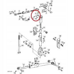 John Deere hanger pin 25 4 mm