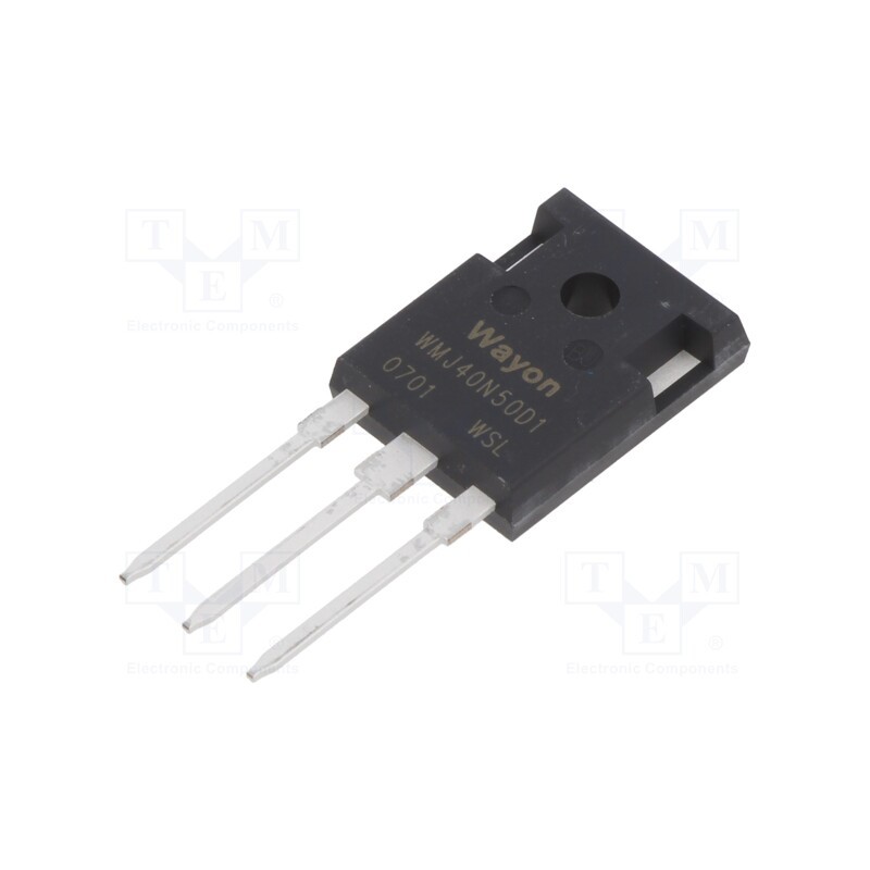 1 pcs x WAYON - WMJ40N50D1 - Transistor: N-MOSFET, WMOS™ D1, unipolar, 500V, 40A, Idm: 160A, 416W