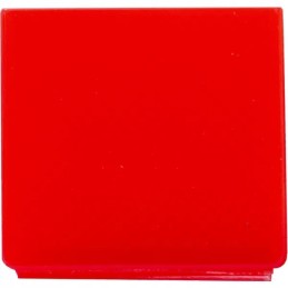 Red glass insert switch symbol